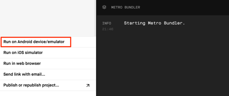 android emulator react native on mac hot reload android emulator react native on mac hot reload